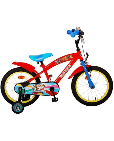 Paw Patrol Kinderfiets - Jongens - 16 inch - Rood Blauw