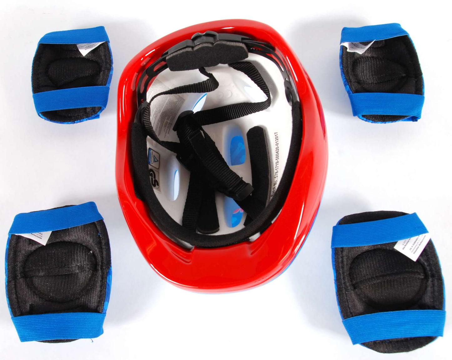 Nickelodeon de 6 piezas de protección de patinaje 51 55 cm azul