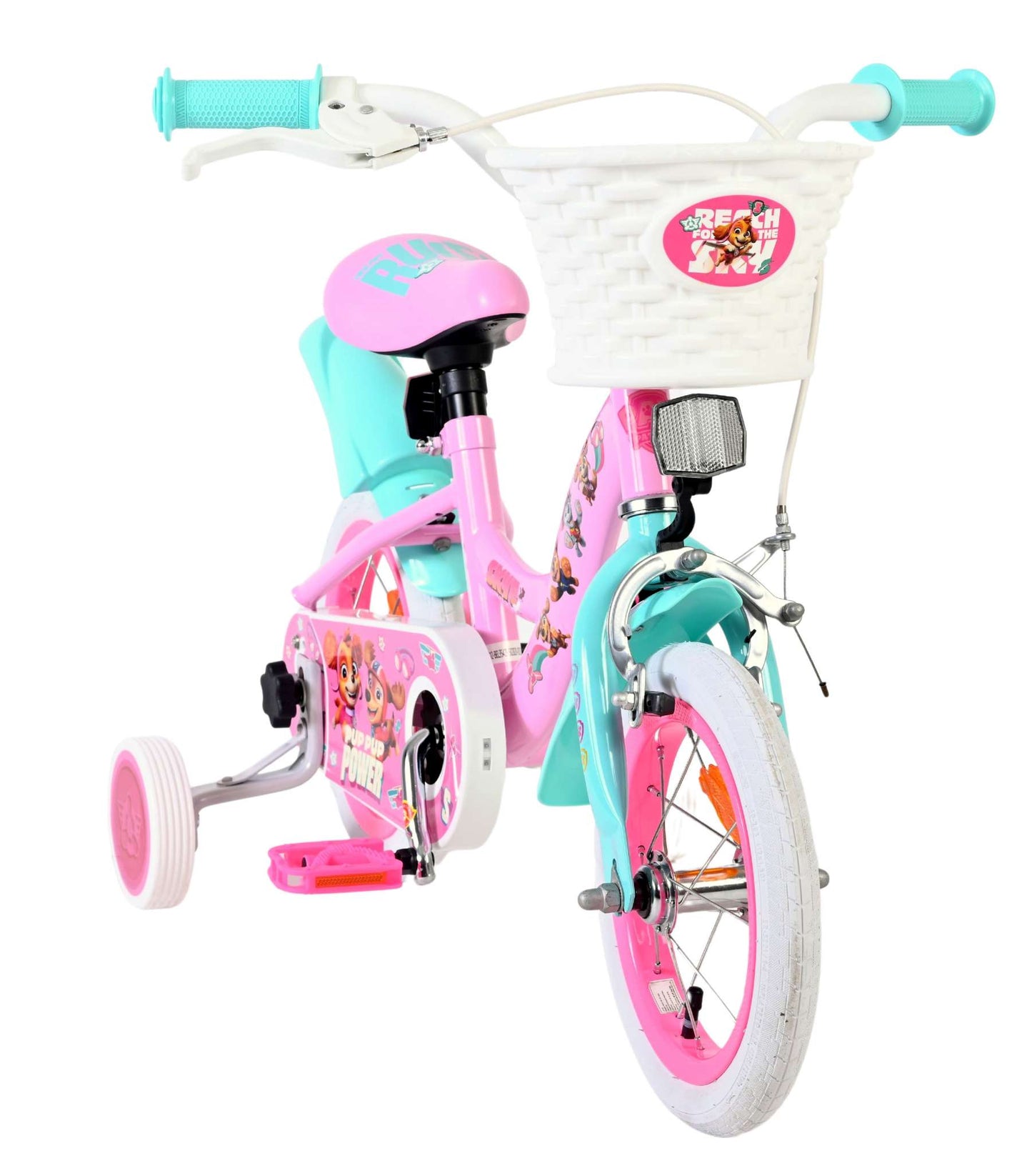 Volare paw patrol kinderfiets - meisjes - 12 inch - roze