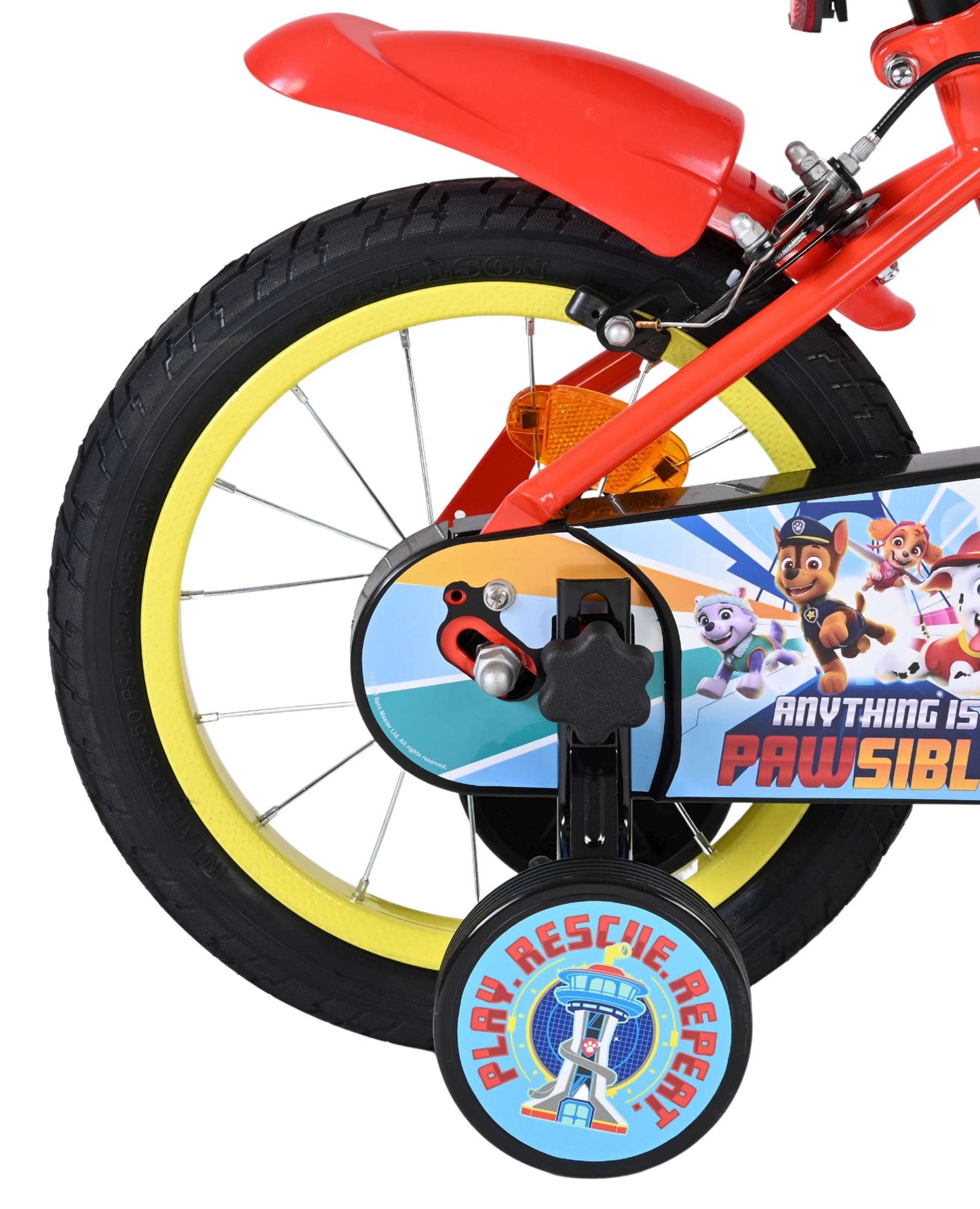 Bicicleta para niños Paw Patrol - niños - 14 pulgadas - dos frenos de mano