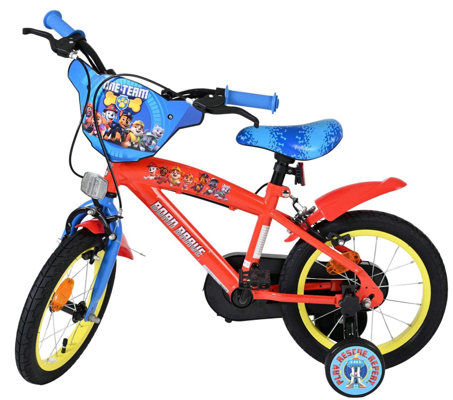 Bicicleta para niños Paw Patrol - niños - 14 pulgadas - dos frenos de mano