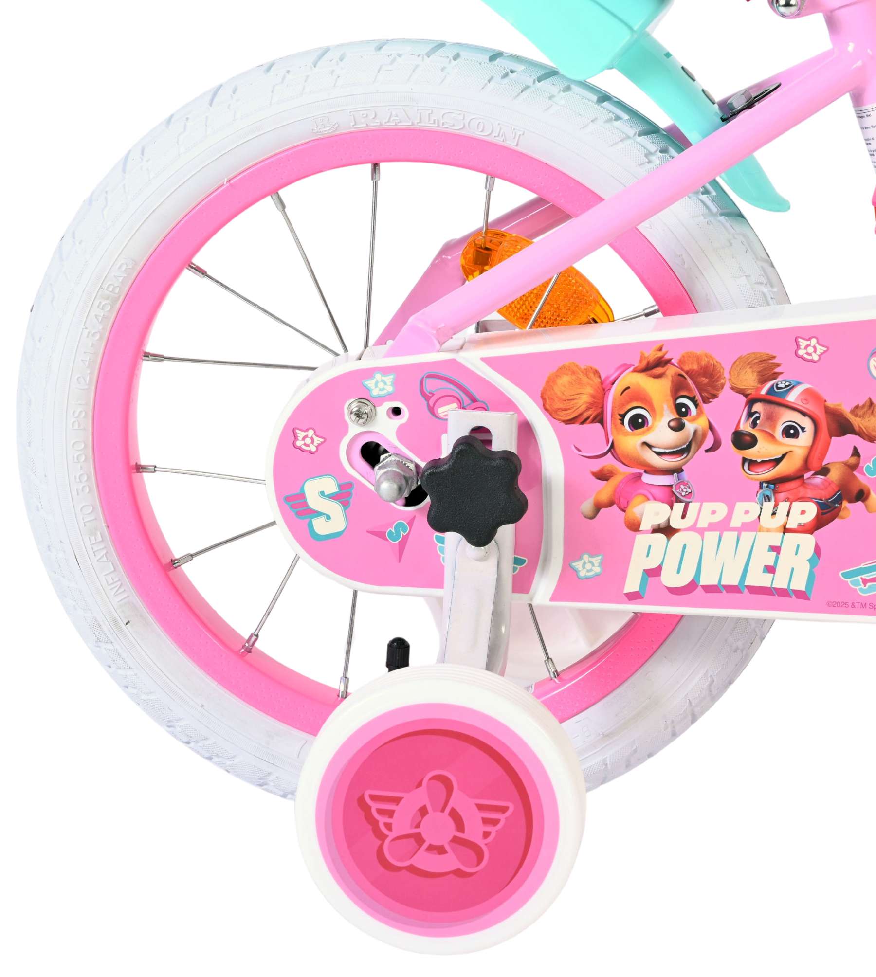 Bicicleta infantil Paw Patrol - niña - 14 pulgadas - rosa