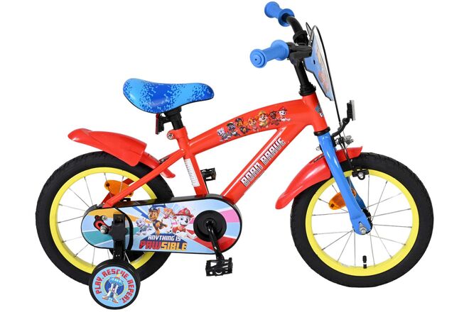 Bicicletta per bambini Paw Patrol - ragazzi - 14 pollici - rosso blu