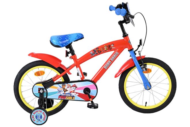 Bicicletta per bambini Paw Patrol - ragazzi - 16 pollici - rosso blu