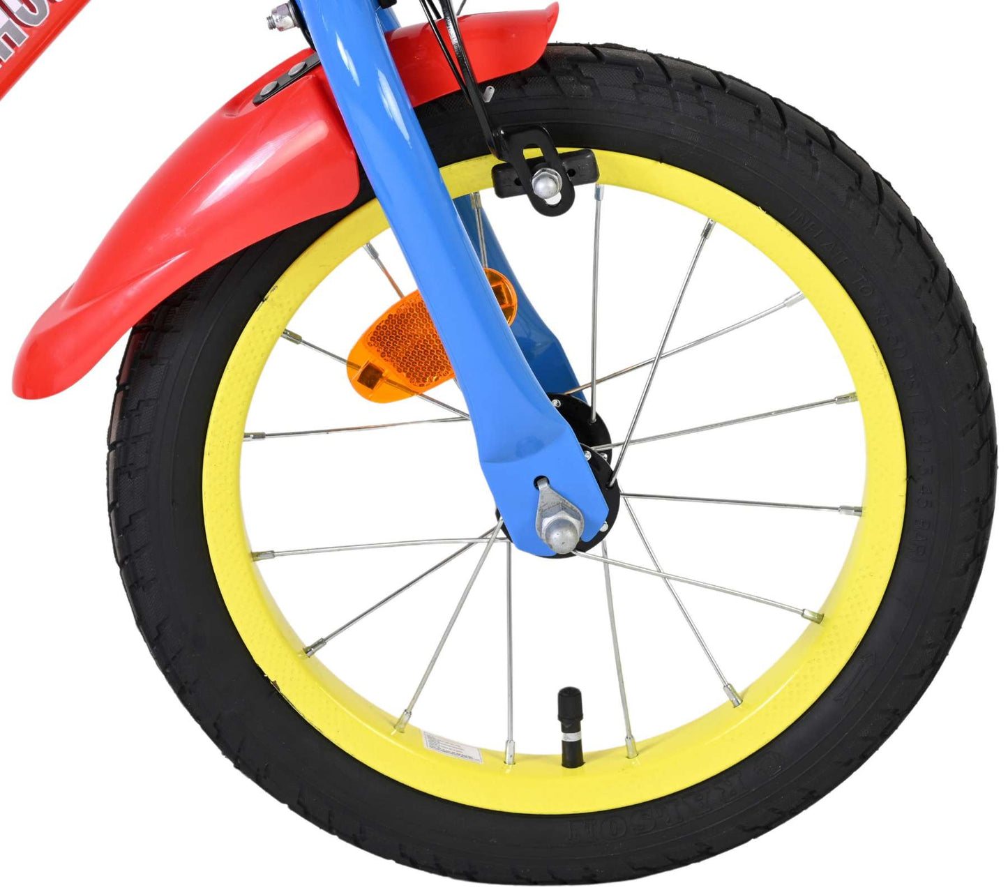 Bicicletta per bambini Paw Patrol - ragazzi - 14 pollici - rosso blu