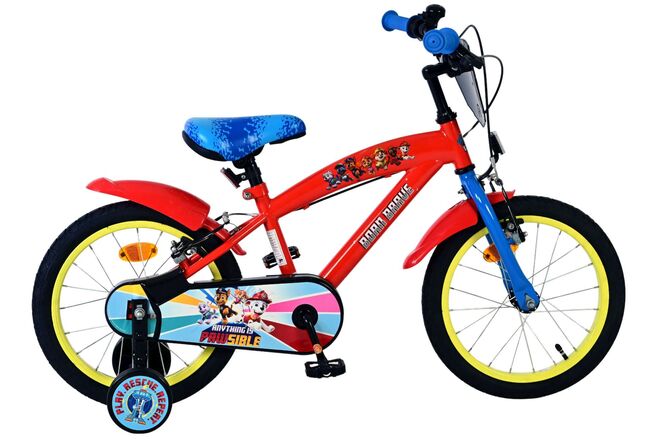 Bicicletta per bambini Paw Patrol - ragazzi - 16 pollici - rossa - due freni a mano
