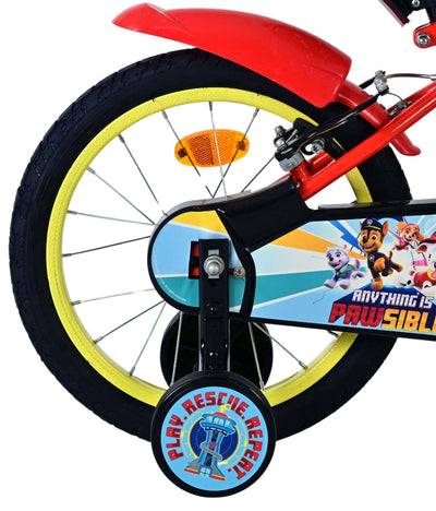 Bicicletta per bambini Paw Patrol - ragazzi - 16 pollici - rossa - due freni a mano