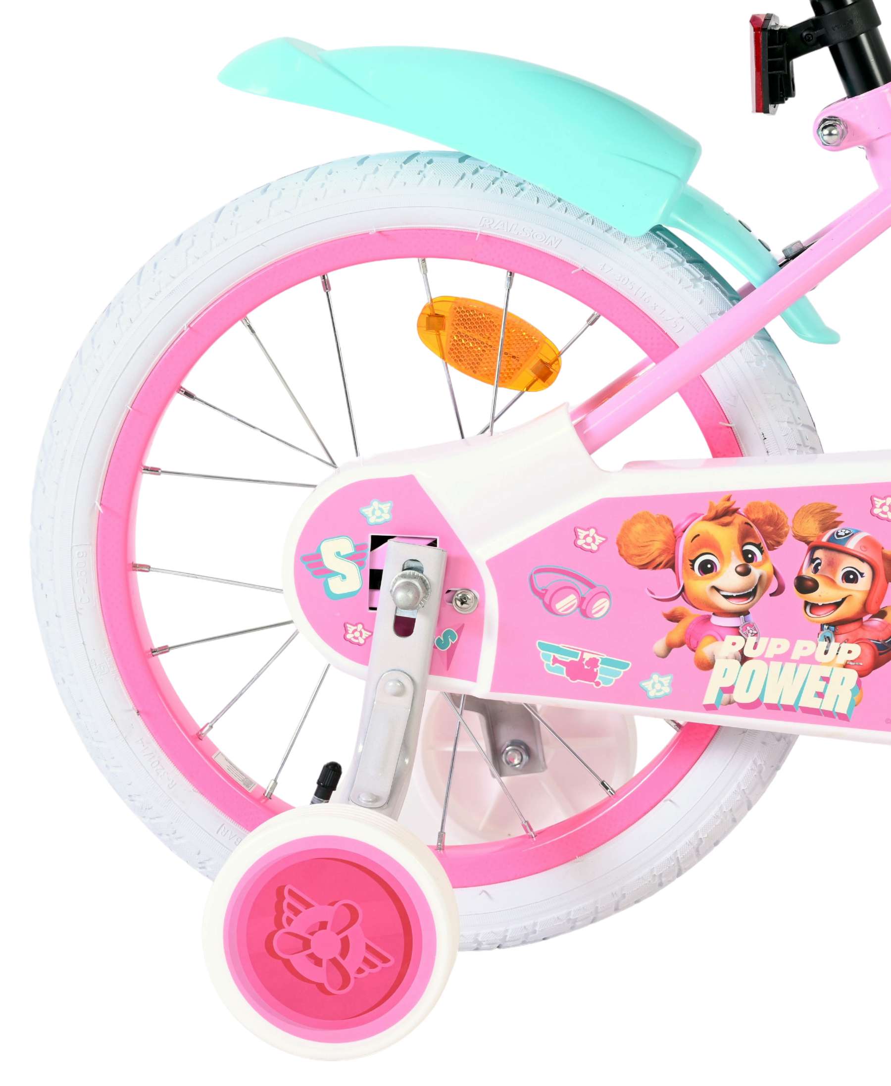 Bicicletta per bambini Paw Patrol - ragazze - 16 pollici - rosa