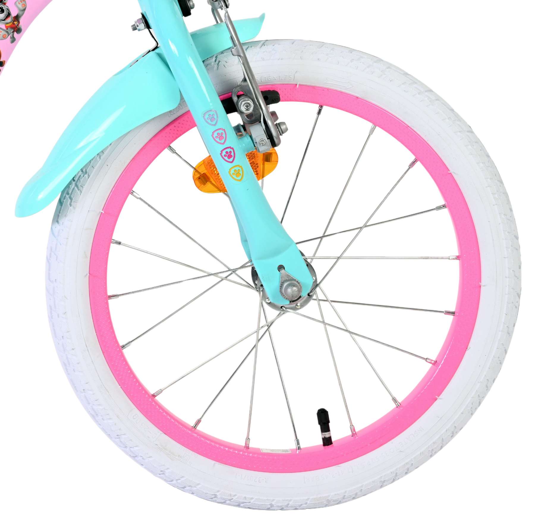 Bicicletta per bambini Paw Patrol - ragazze - 16 pollici - rosa