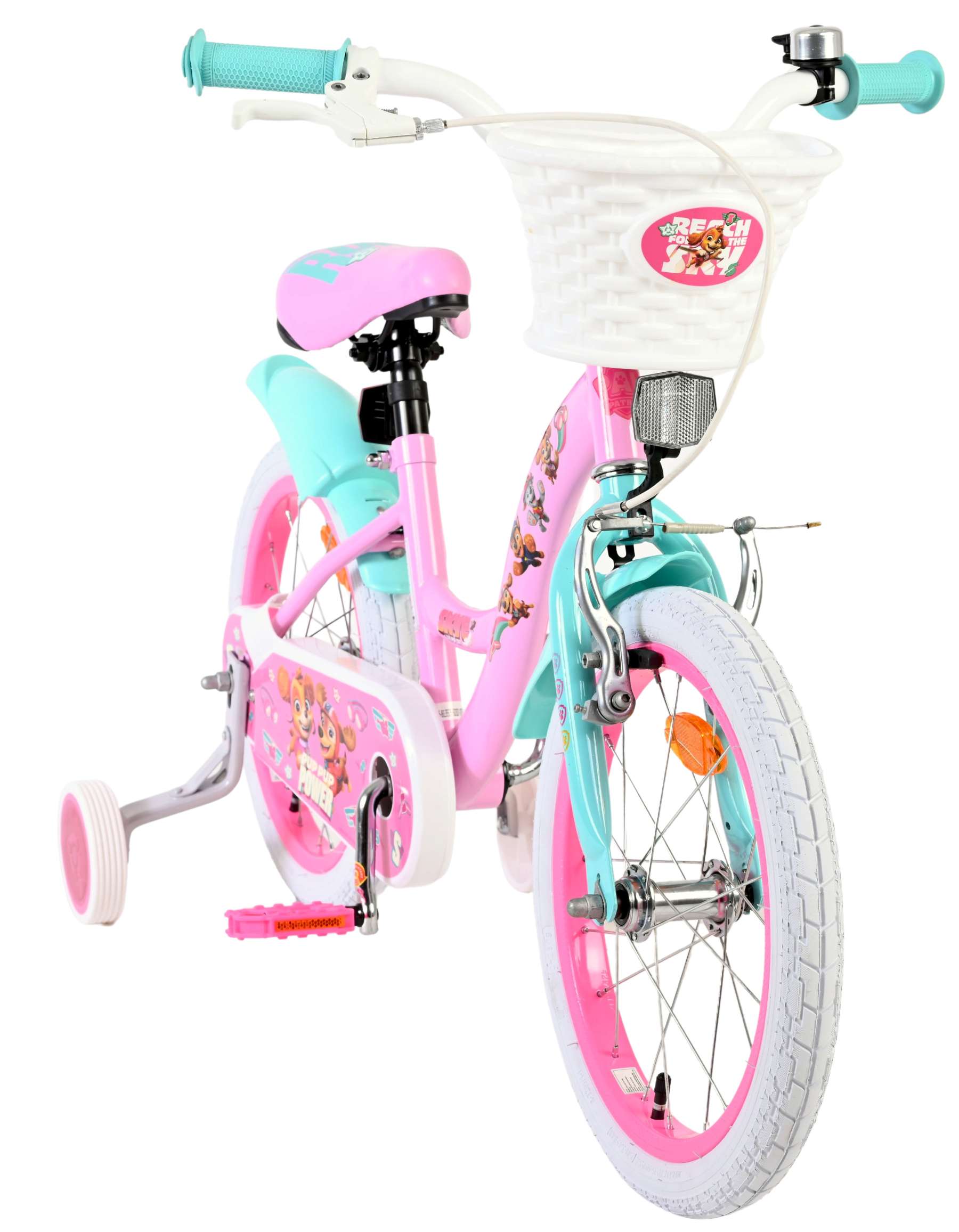 Bicicletta per bambini Paw Patrol - ragazze - 16 pollici - rosa