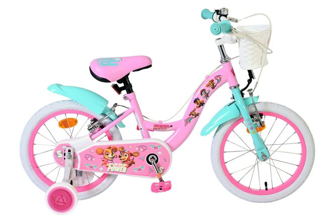 Bicicletta per bambini Paw Patrol - ragazze - 16 pollici - rosa - due freni a mano