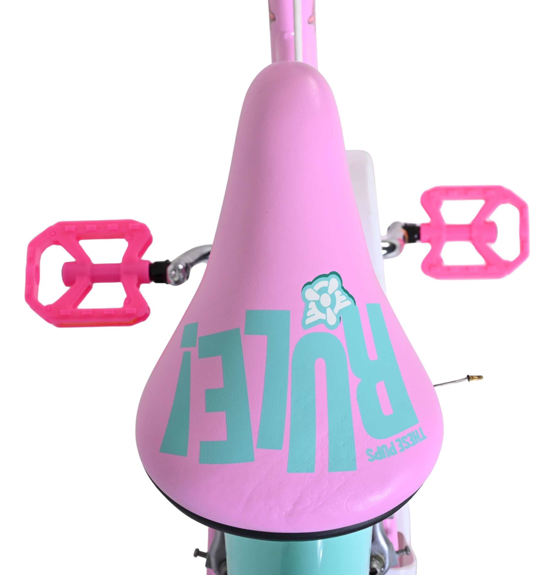 Volare paw patrol kinderfiets - meisjes - 16 inch - roze - twee handremmen