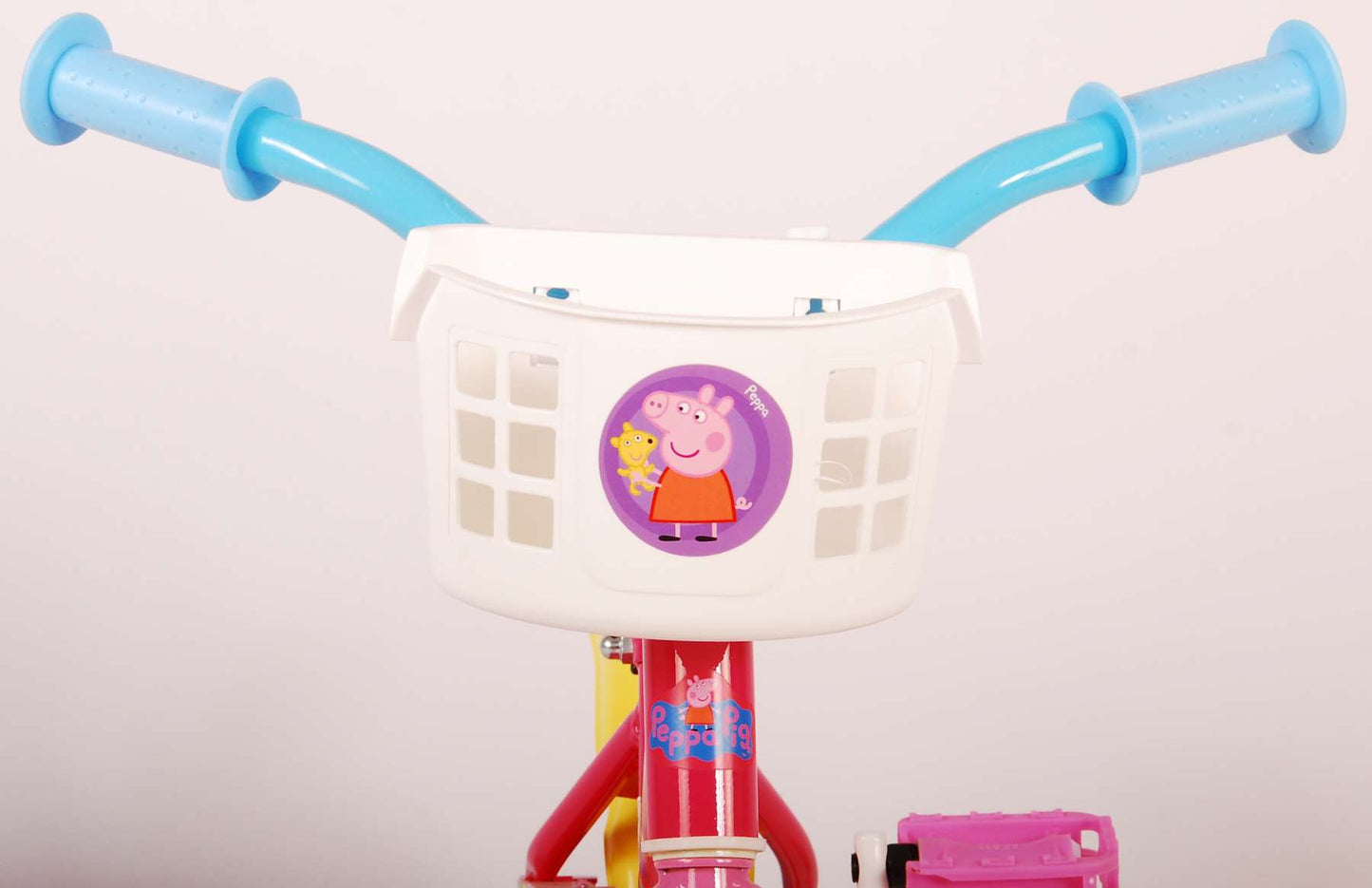 Peppa Pig Kinderfiets - Meisjes - 10 inch - Roze Blauw - Doortrapper