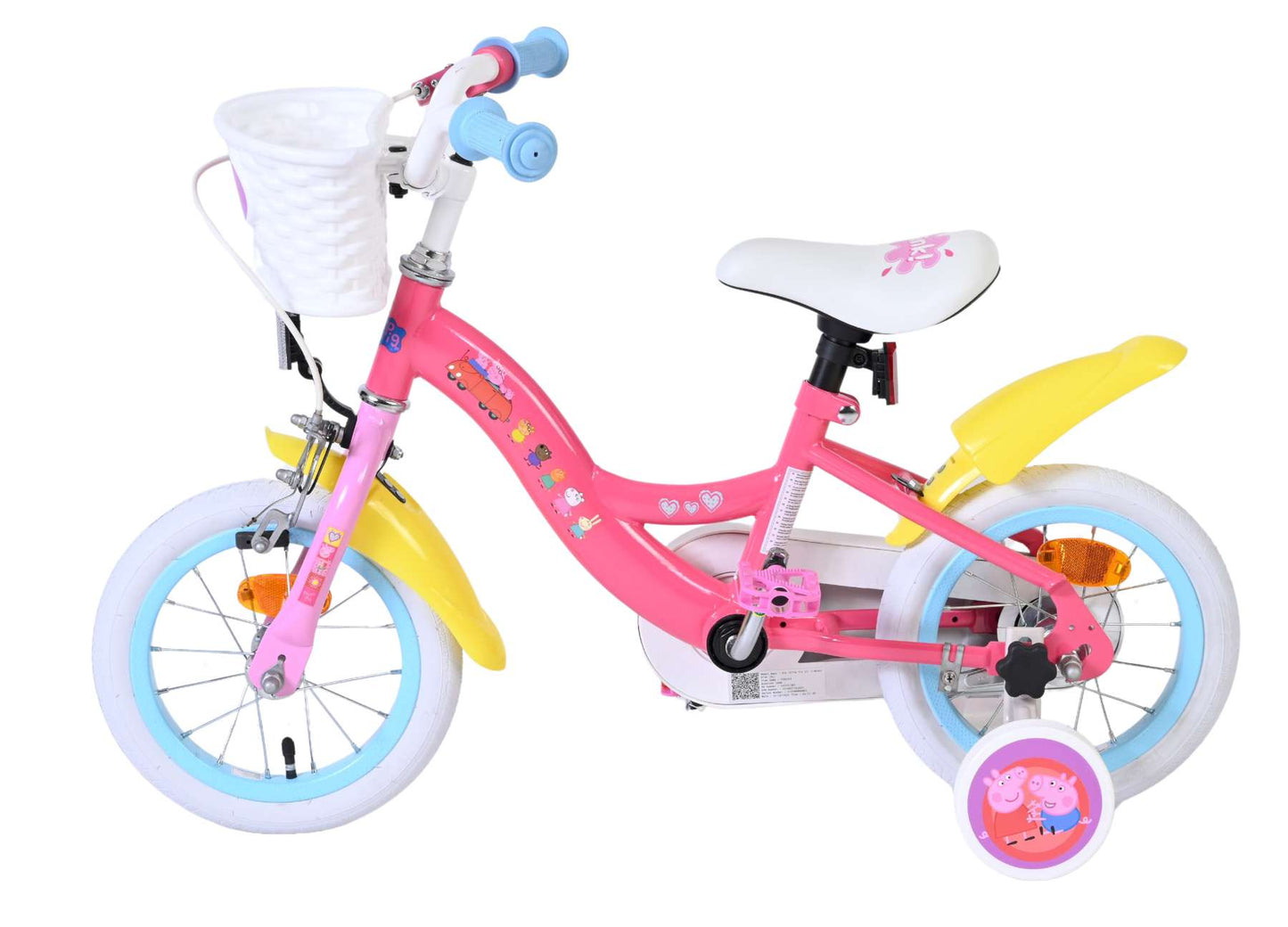 Bicicleta infantil Volare peppa - niña - 12 pulgadas - rosa