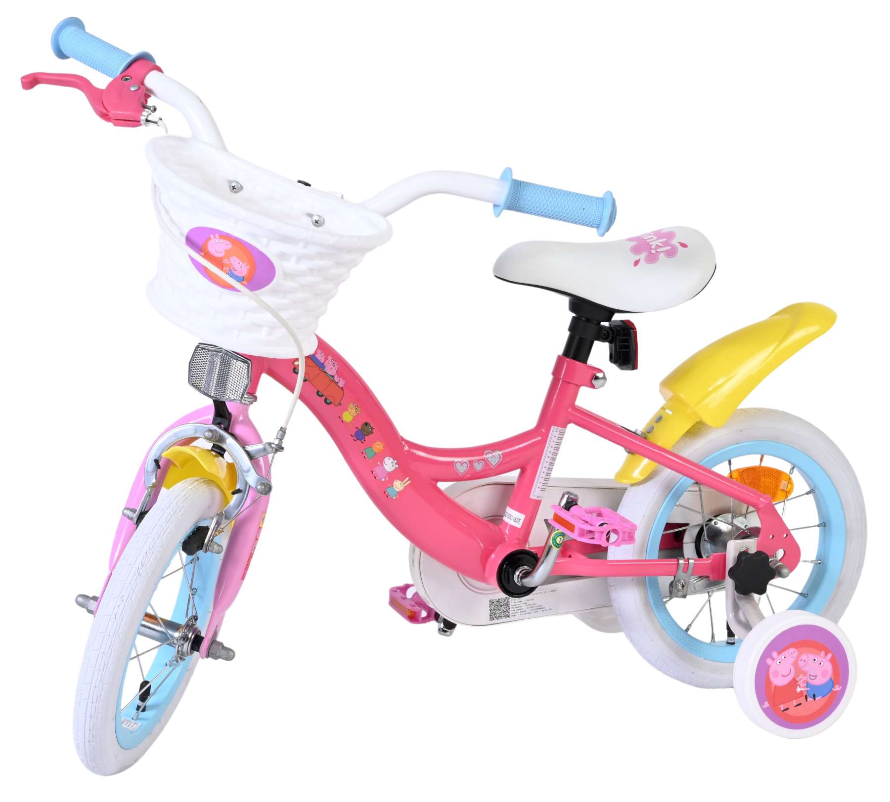 Volare peppa kinderfiets - meisjes - 12 inch - roze