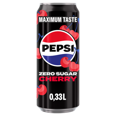 Lattina elegante Pepsi zero sugar cherry (12x 33 cl)