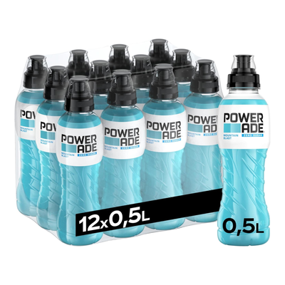 Powerade zero mountain blast cap (12x 50cl)