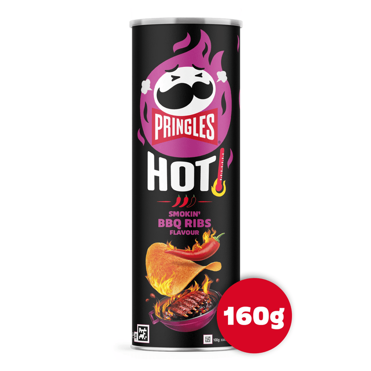 Costillas BBQ ahumadas calientes Pringles (6x 160gr)