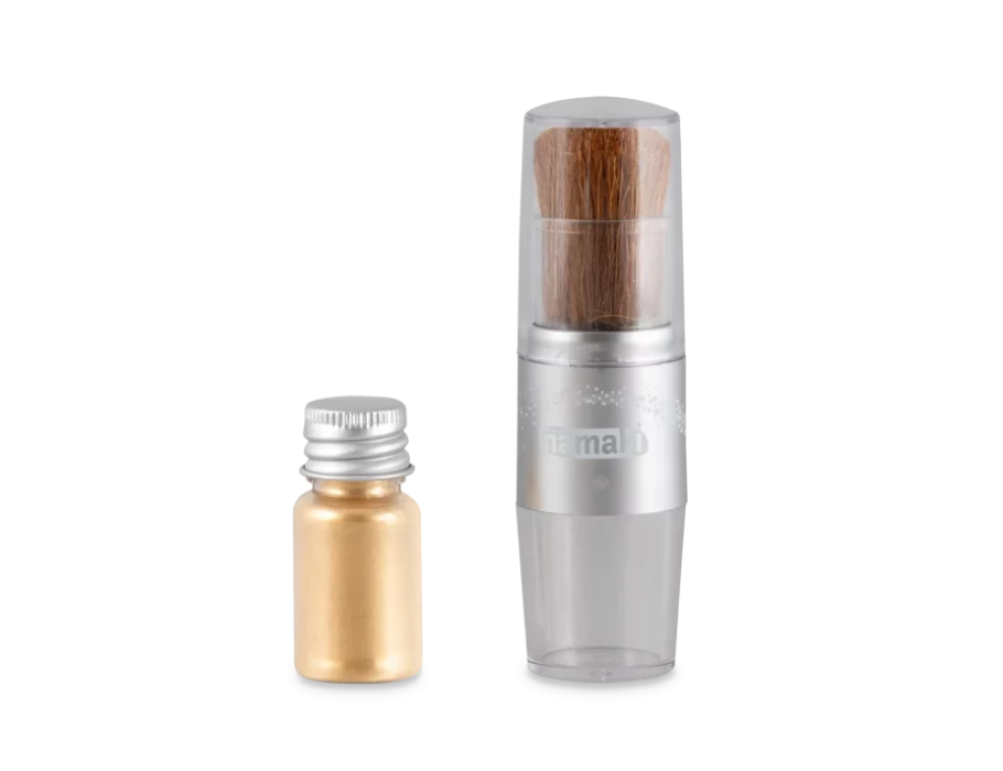 Pennello set Namaki e oro glitter