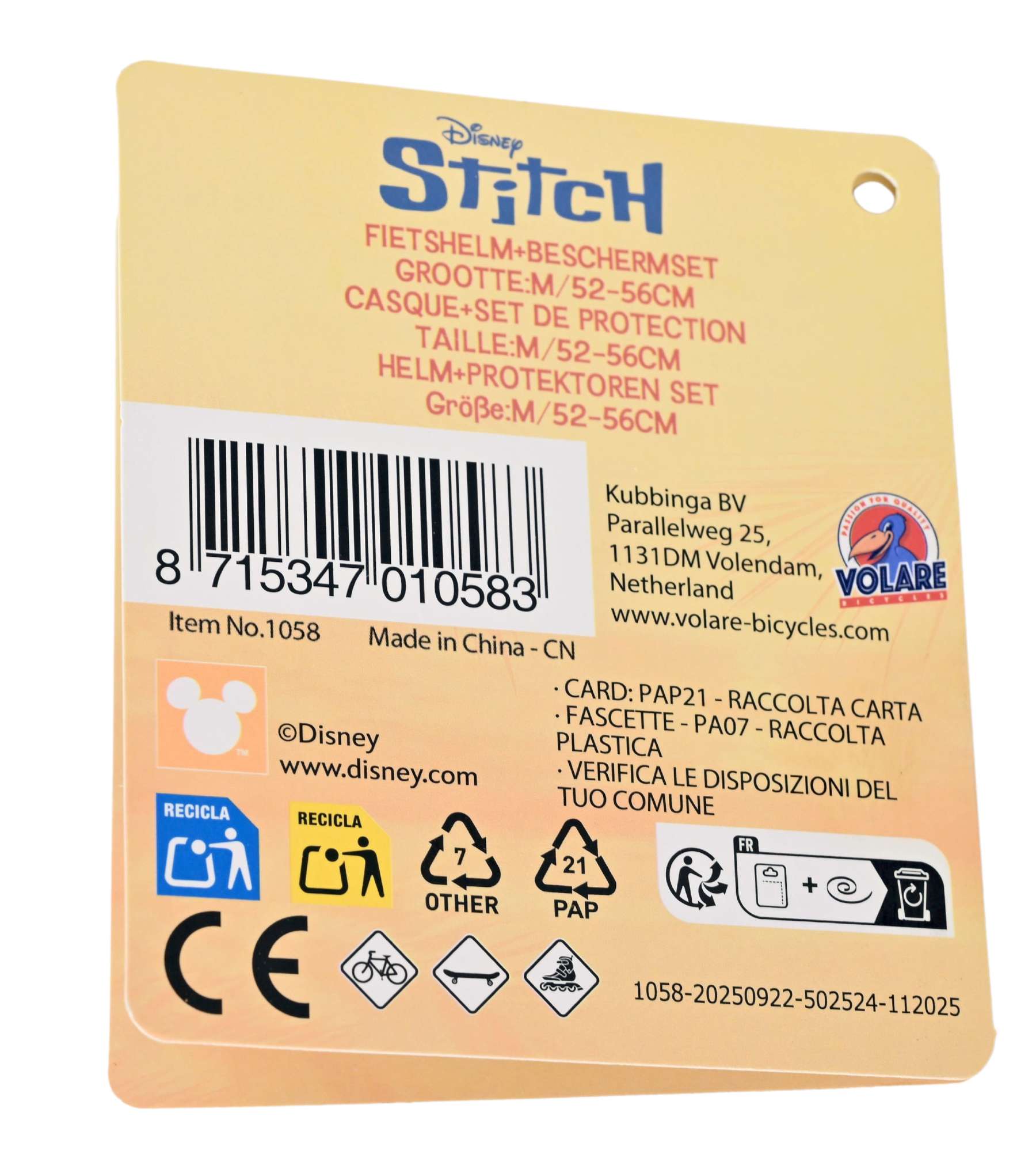 Stich disney stitch - niñas - set de protección