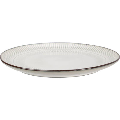 Excellent houseware plate earthenware gres ø27cm box of 6 pcs