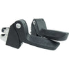 Qibbel Q344 Asiento trasero 6+ Junior con reposapiés y placas de protección Negra