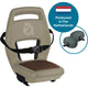 Qibbel Q345 Asiento trasero 6+ Junior con reposapiés y placas de protección Cappuccino Brown