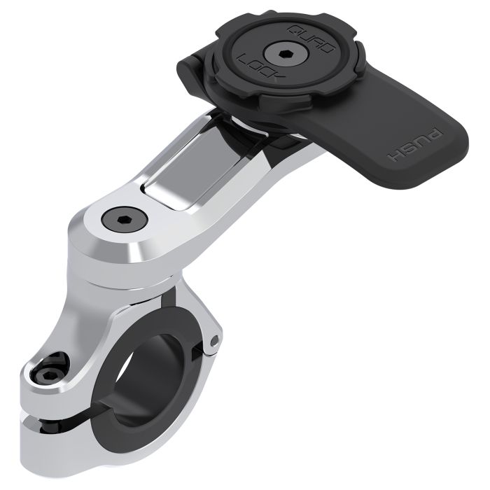 Soporte para manillar de motocicleta Quad Lock Pro - cromado