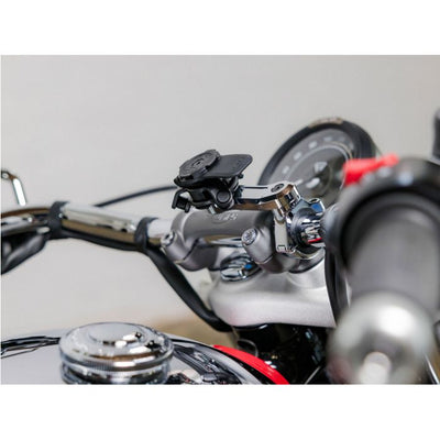 Supporto per manubrio moto Quad Lock pro - cromato