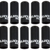 Tappi terminali in alluminio Quaxar sigillati 5 mm per copertura freno esterna (10 pezzi) | nero