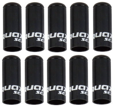 Quaxar aluminium end caps sealed 5 mm for outer brake cover (10 pieces) | schwarz