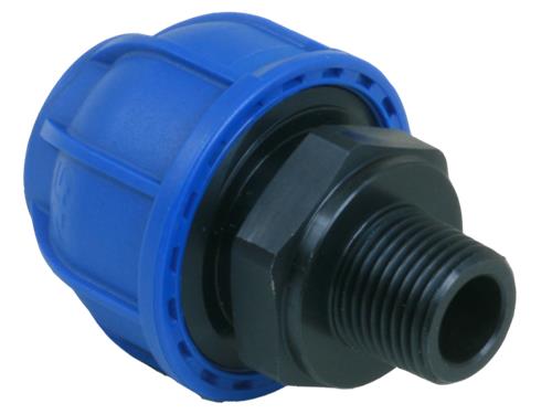 Giunto in alluminio Alusic ø63mm - 2 filetti maschi