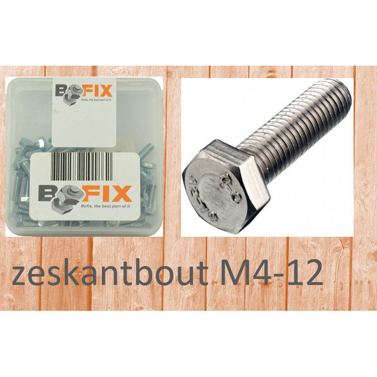BOFIX HEXAON BOLT M4X12 (50st)