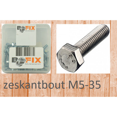 Bofix Zeskantbout M5x35 (25st)
