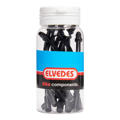 Elvedes V-Brake Cable se dobla 90 ° Ø5.0 mm de acero inoxidable negro por 10 piezas