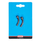 Elvedes corta cable curva negra (2 piezas)