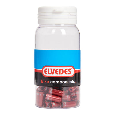 Elvedes Kabelhoedje 5mm sealed rood (50x) alum. ELV2012004