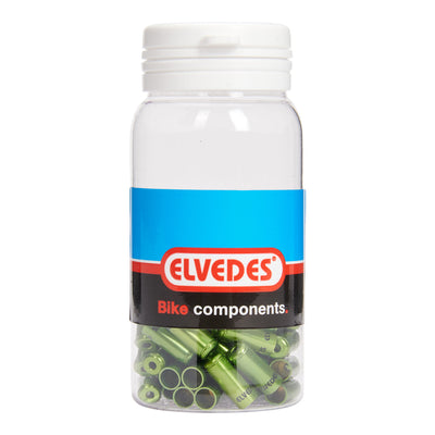 Elvedes Kabelhoedje 5mm sealed groen (50x) alum. ELV2012005