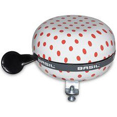 Polkadot di basilico - campana di bicicletta - rosso bianco