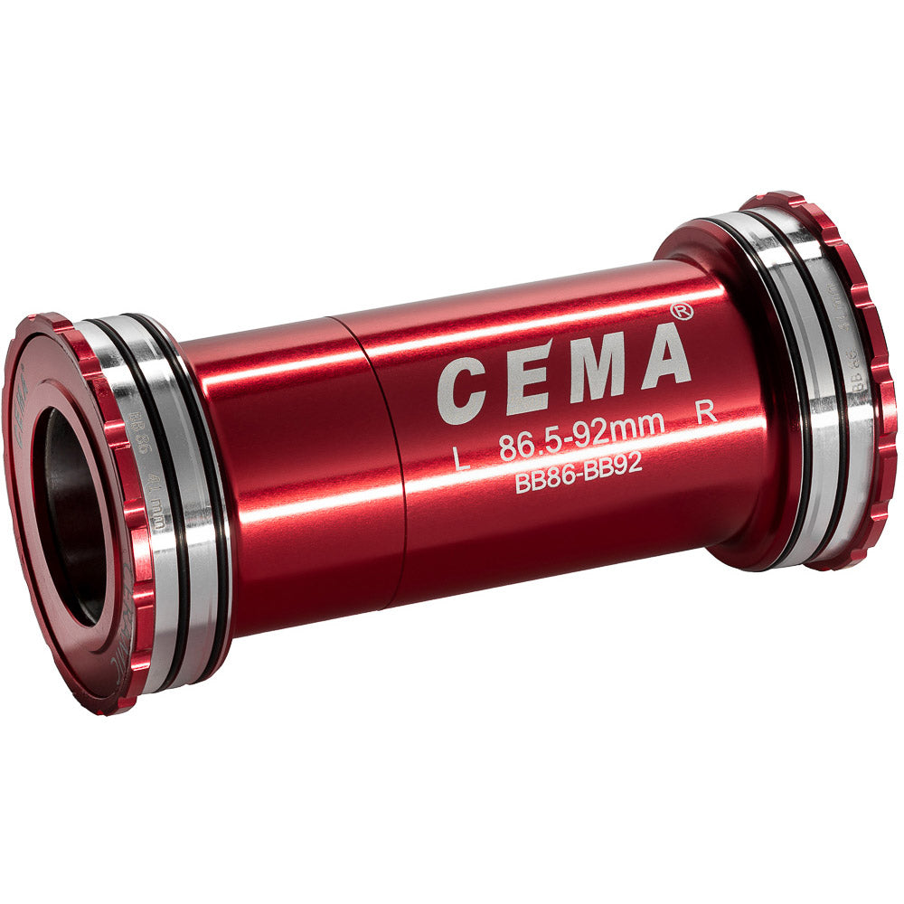 CEMA BRACKETAS BB86-BB92 INT. Shimano-RVS red