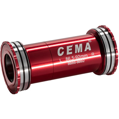 CEMA BRACKETAS BB86-BB92 INT. Shimano-rvs rosso