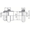 Tecora e balhoofdstel 1 inch draad cartr alu 26.4 conus zwart 220210