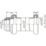Tecora e headset1 inch thread cartr alu 26.4 taper silver - afbeelding 2