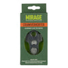 Turners de manivela Mirage con perno de acero inoxidable aluminio T6 de plata