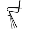 Carrier anteriore steco liscio nero 25 cm