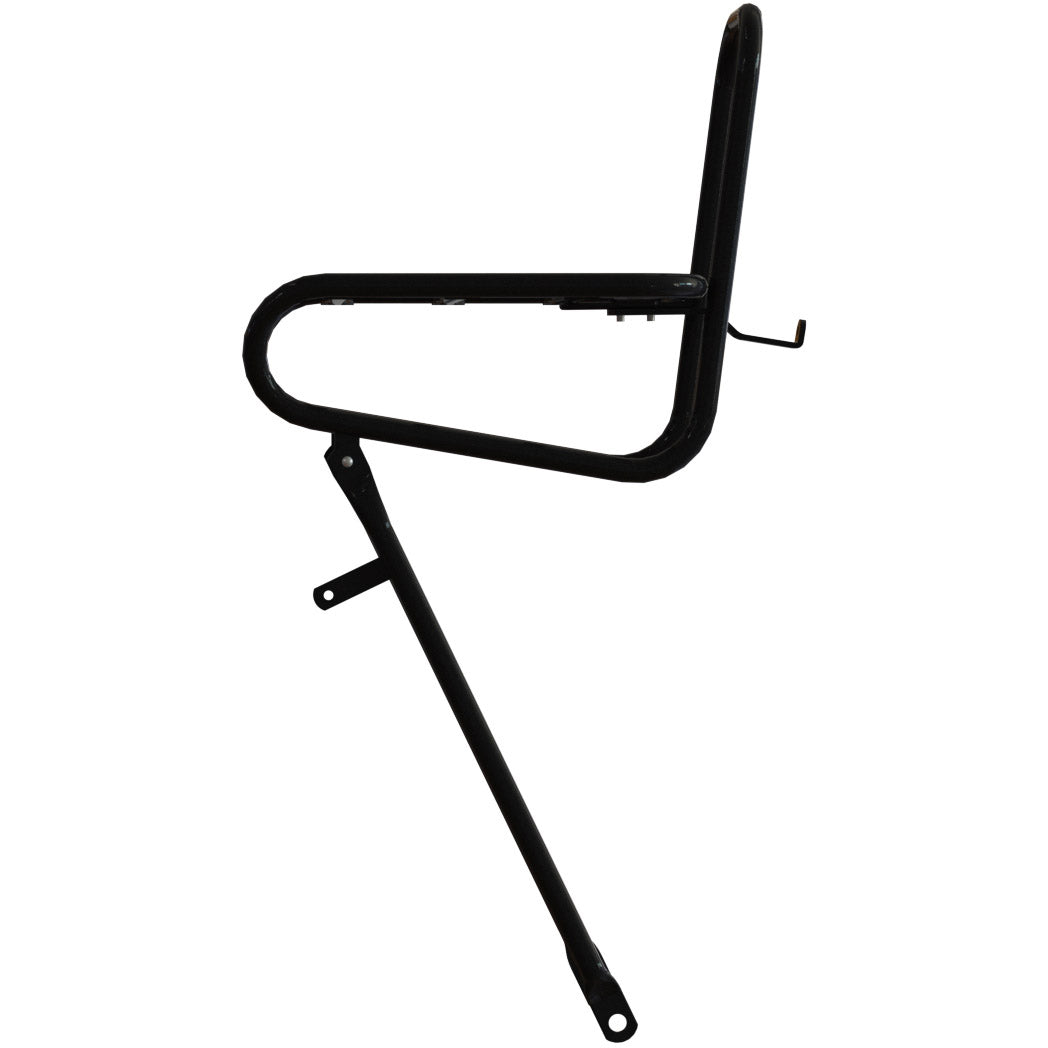 Carrier anteriore steco liscio nero 25 cm