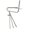 Carrera delantero suave de 25 cm de perno de corona blanca