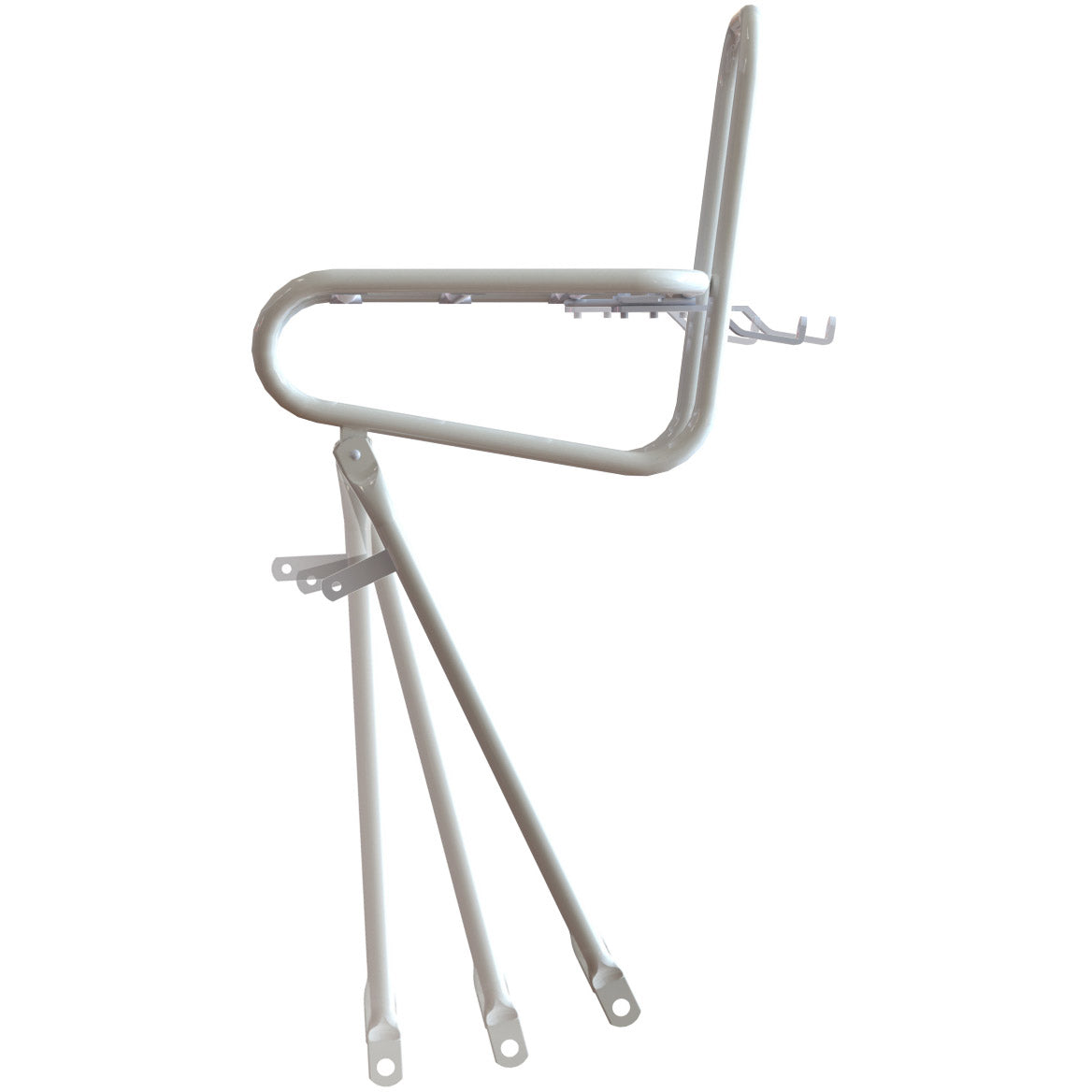 Carrera delantero suave de 25 cm de perno de corona blanca