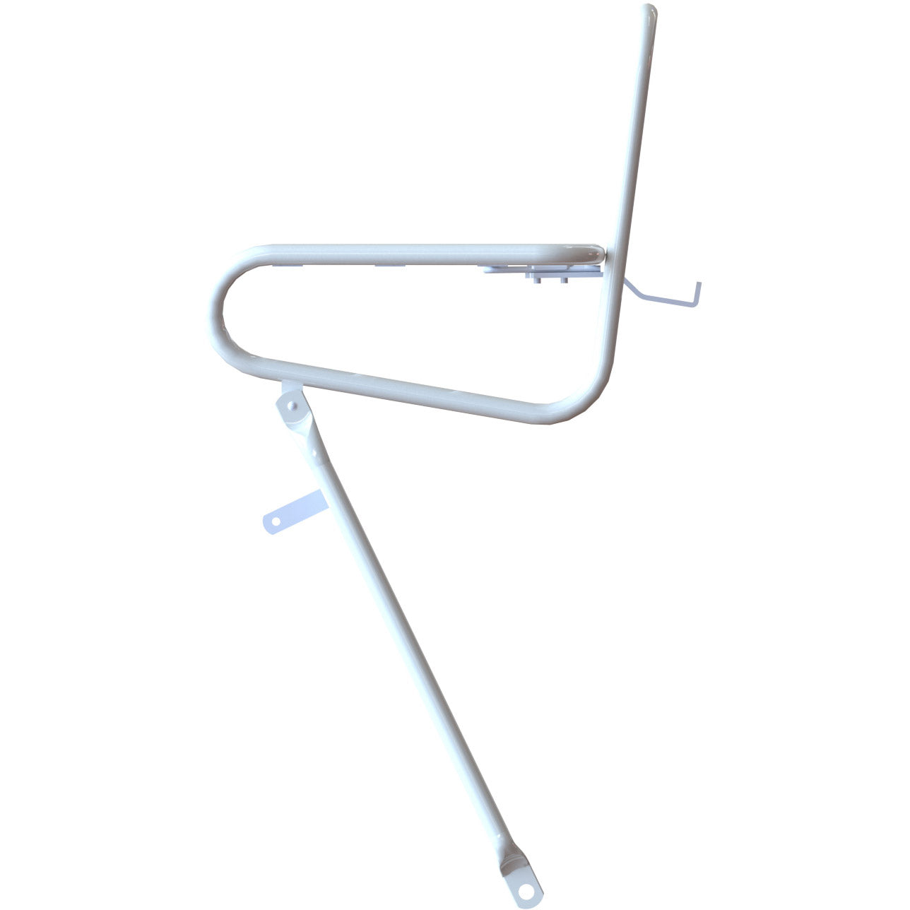 Carrera delantero suave de 25 cm de perno de corona blanca