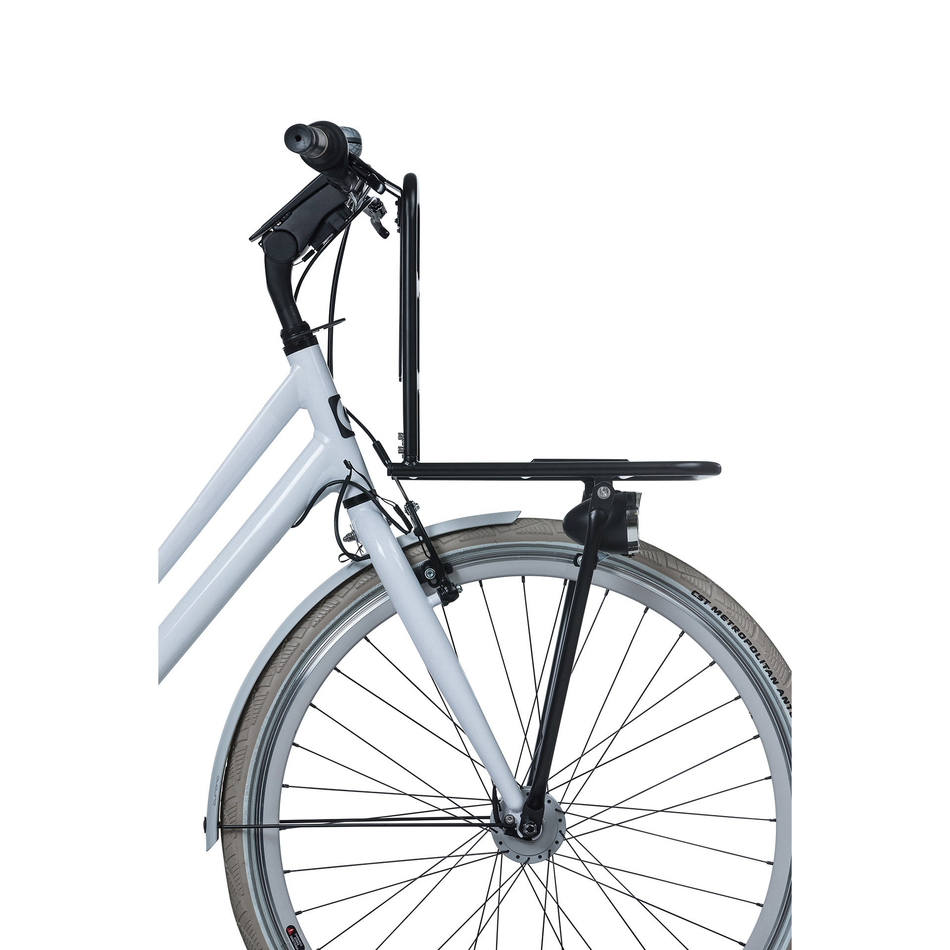 Basil front carrier - Large - Mat black